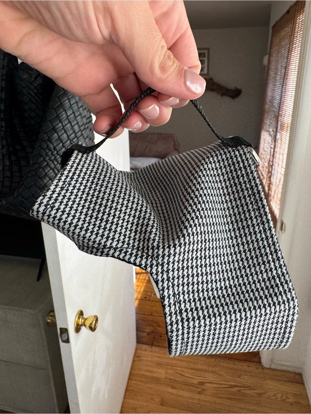 YAP reversible Houndstooth Dog Harness for teacup dogs. Brand new